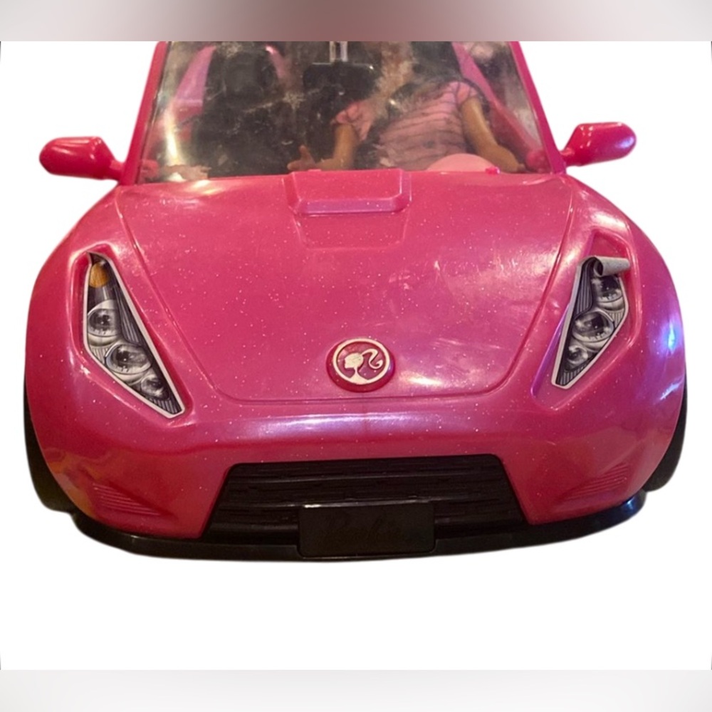 ๐ Mattel Barbie Convertible Pink Push Car (DVX59) Doll Car, Doll, Accessory Kit - Picture 5 of 13